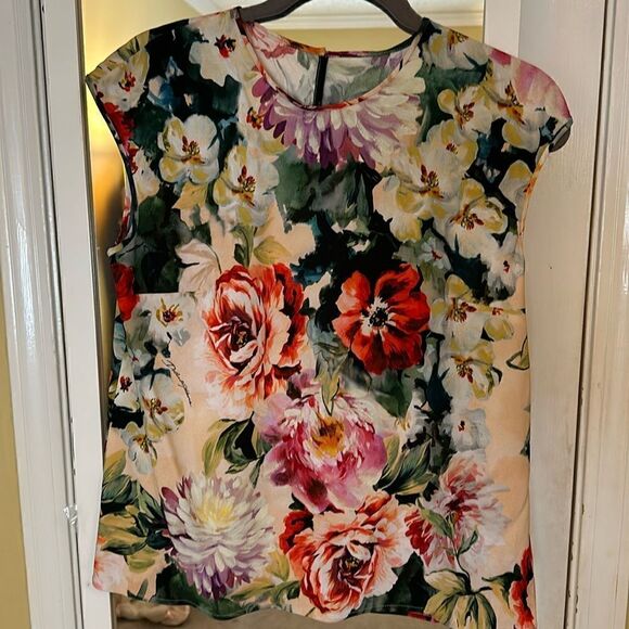 Dolce & Gabbana
Cap-Sleeve Poppy-Print Cady Stretch Top - Picture 1 of 8